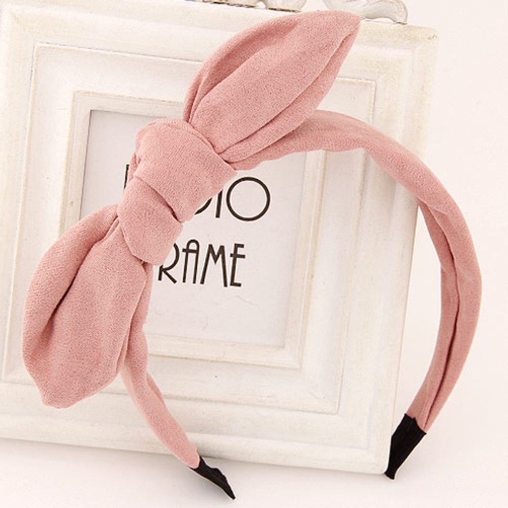 3 SOLID KNOTTED BOWS   HEADBANDS